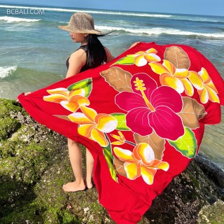 New summer beachwear rayon sarongs pareo handpainted originally made in bali